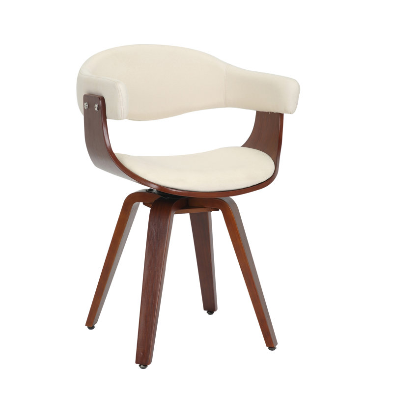 Boase Fabric Swivel Mid-Century Dining Chair