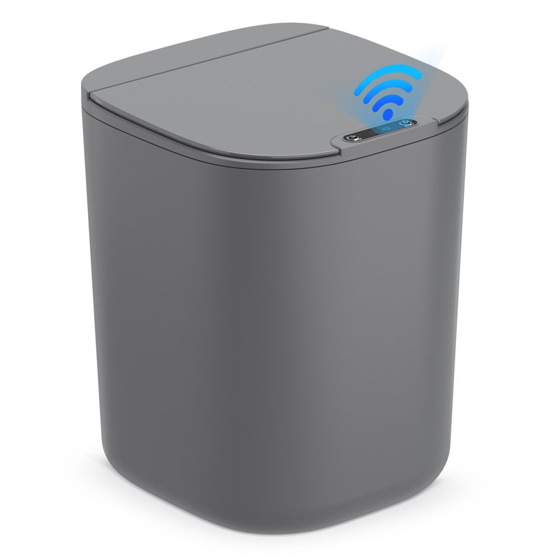 Touchless Bathroom Trash Can With Lids, 4.3 Gallon Bathroom Small Garbage Can Motion Sensor Trash Bin, Waste Basket For Toilet, Living Room,bedroom,office (color may vary ours is white)