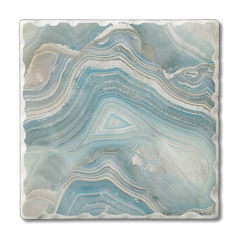Stoneware Square 4 Piece Coaster Set