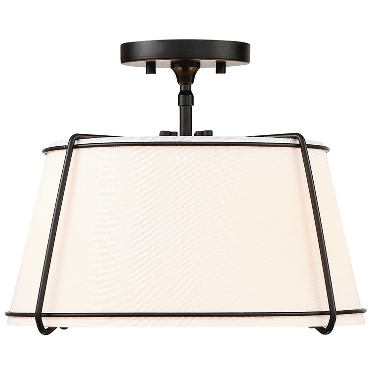 Fabric Semi Flush Mount