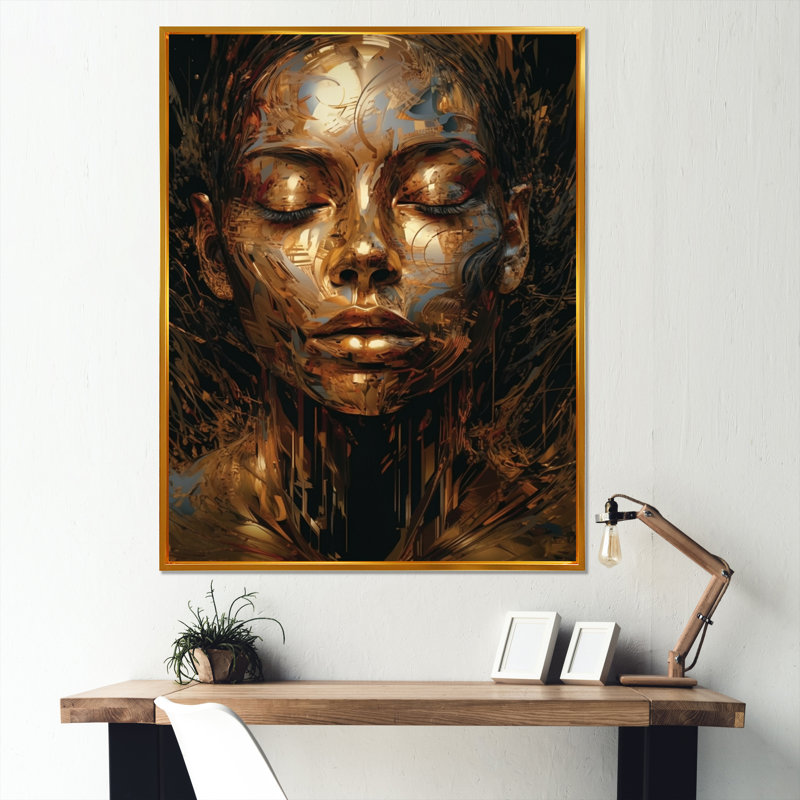 " Woman Portrait In Acrylic I "