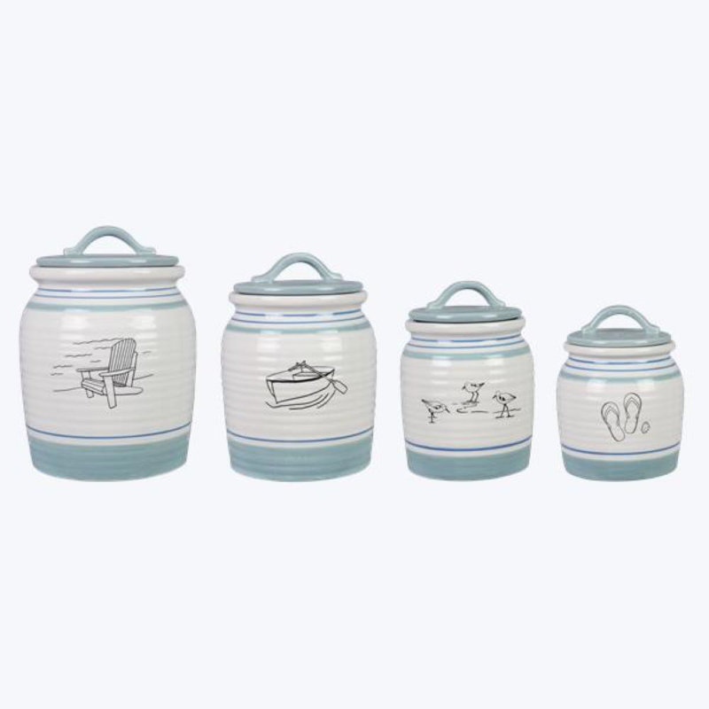 Ceramic / Porcelain Canister - Set of 4 (Set of 4) ( only 1 pcs ) 