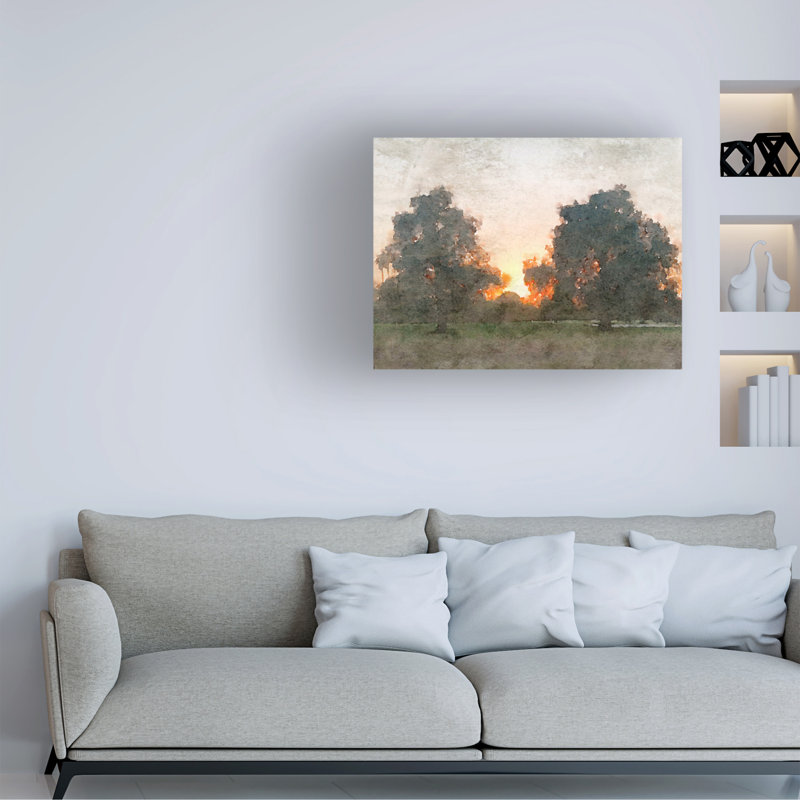 November Morning Mist II \" November Morning Mist II \" by Irena Orlov Painting Print 35" H x 47" W x 2" D