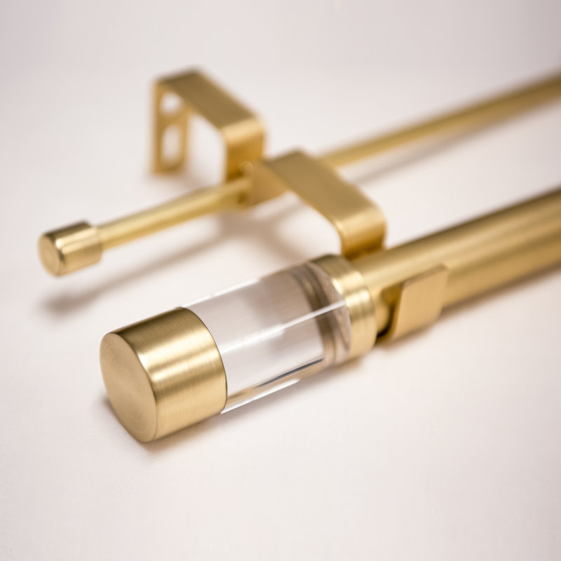 Shantice Adjustable Double Curtain Rod Size: 48" - 84"