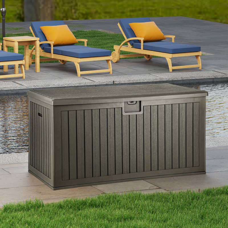 Balconera 230 Gallons Water Resistant Deck Box With Flexible Divide