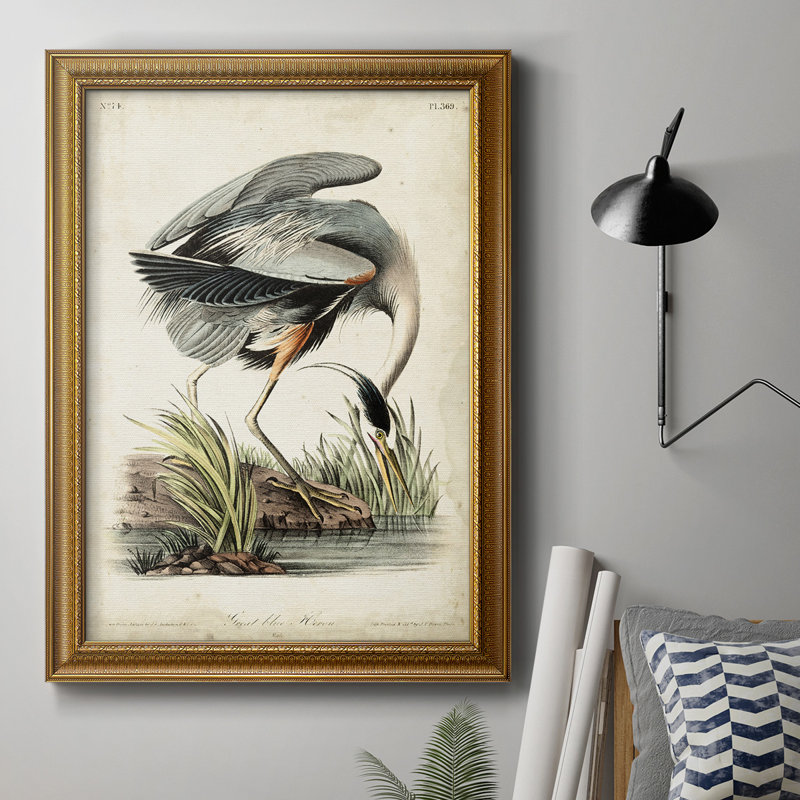 \" Great Blue Heron \" Painting Print (36” x 24”)