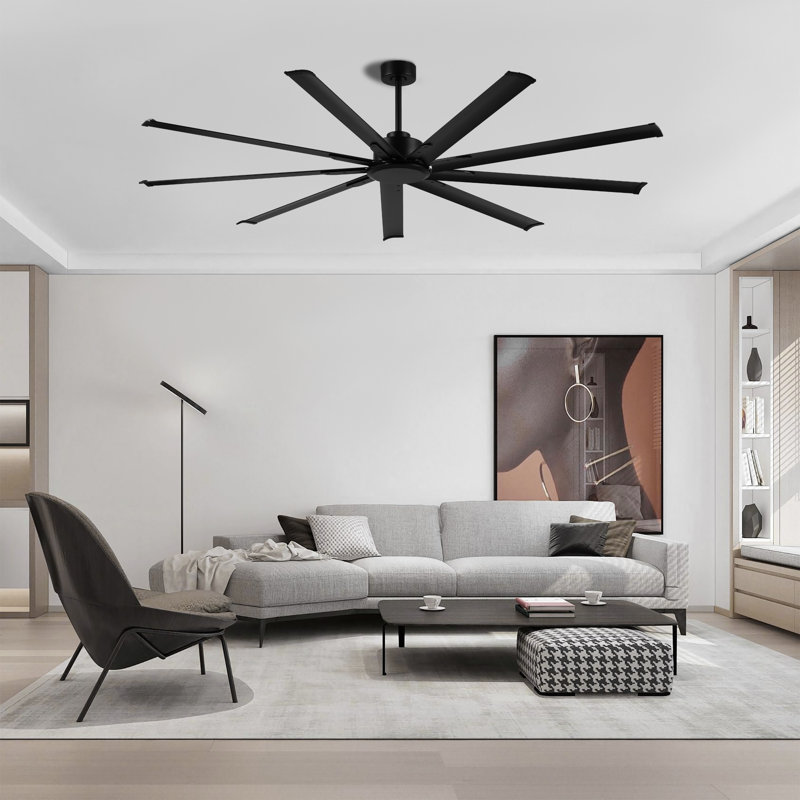 Ayodele 84-inch 9-Blades Indoor Ceiling Fan with Remote