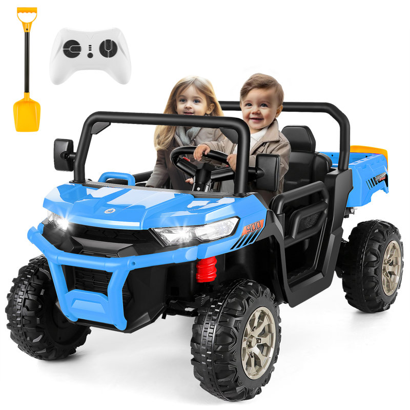 Delia Himimi 24 Voltage Ride On Dump Truck, 2 Seater Kids UTV with Electric Dump Bed, Remote Control