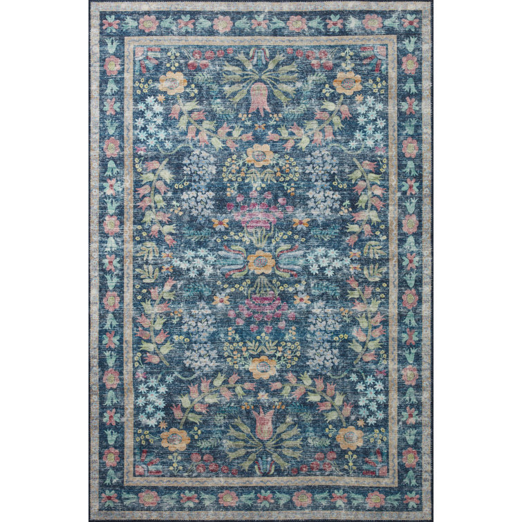 Rifle Paper Co. X Loloi Maison Frances Blue / Multi Area Rug