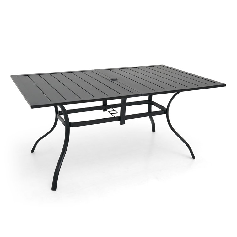 (Incomplete) Naruram Rectangular Steel Outdoor Table