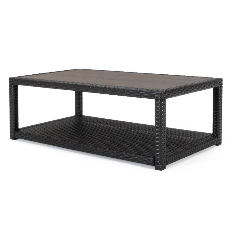 Ehrenfried Rectangular Outdoor Coffee Table