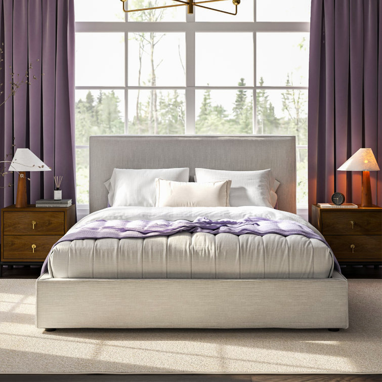 (Box 1/3) Sadeen Flange Edge Bed Beige