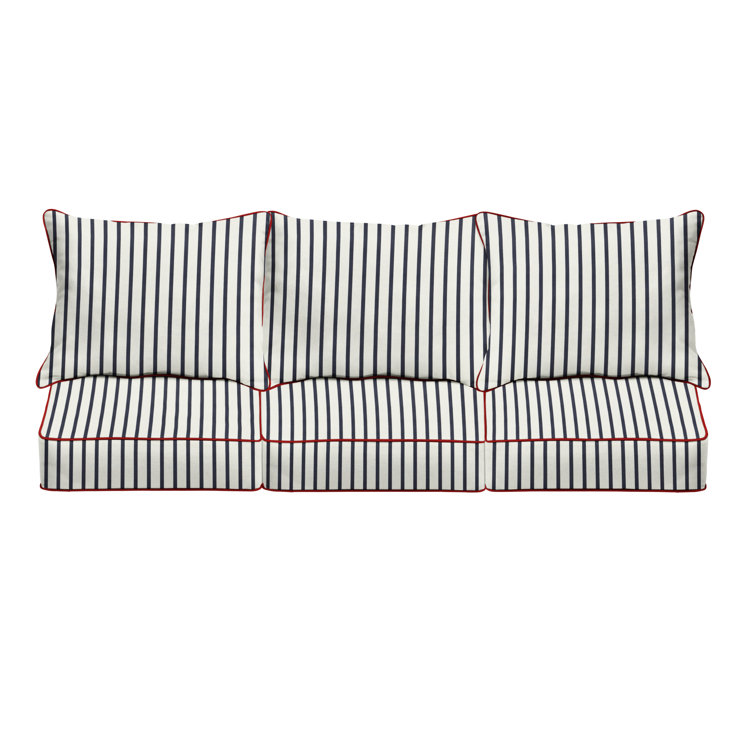 Corley Sunbrella Outdoor 5'' Sofa Seat / Back Cushion (Set of 3)