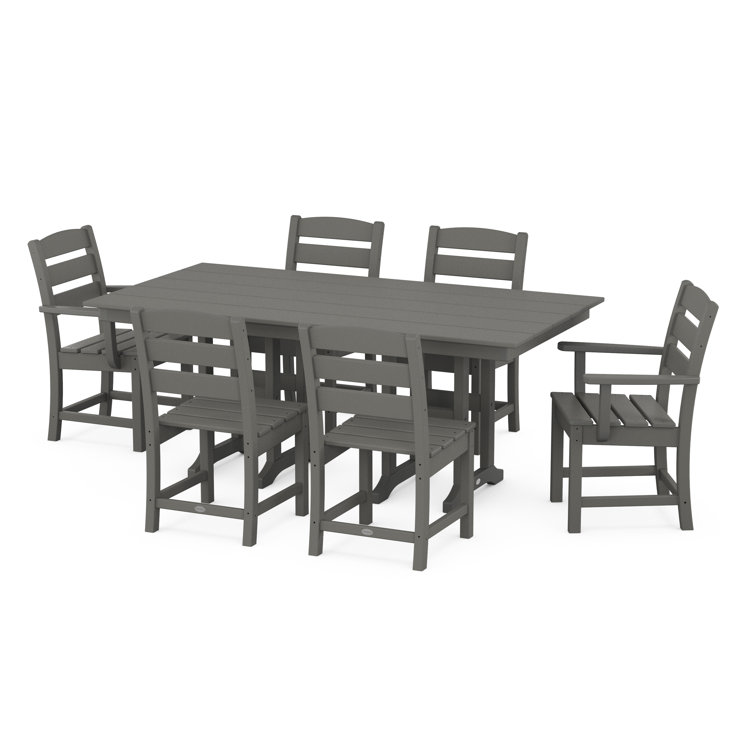 (One chair) Lakeside 7-Piece Farmhouse Dining Set