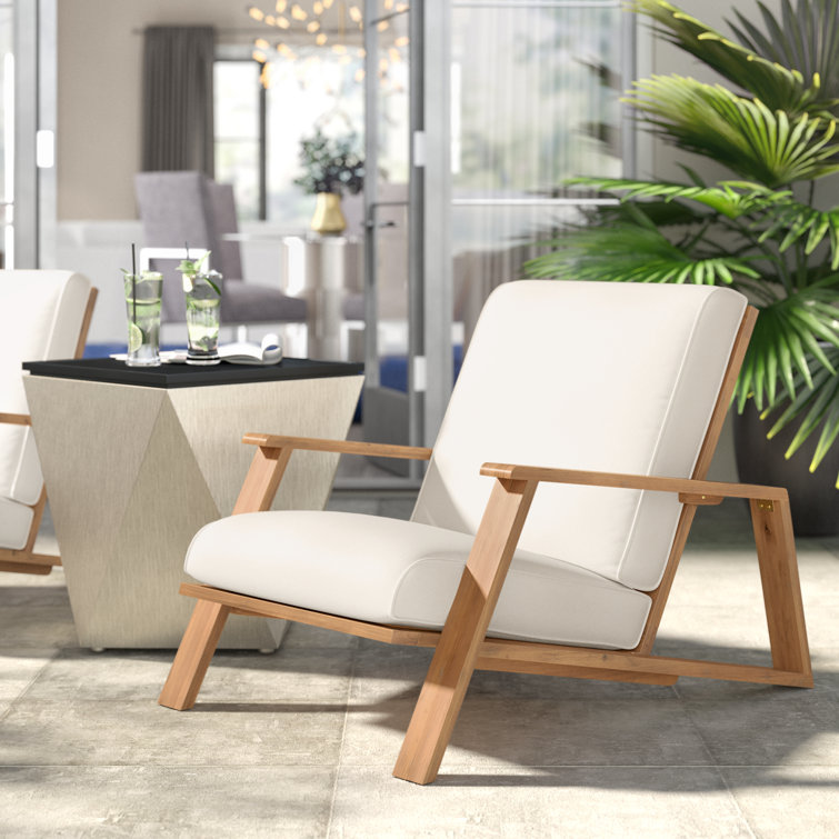 (Similar) Isham Acacia Outdoor Lounge Chair 