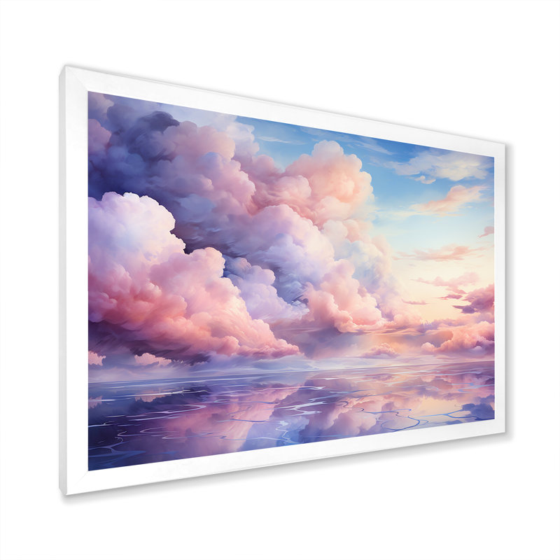 Pink And Blue Pastel Colored Sky III - Sky Wall Art