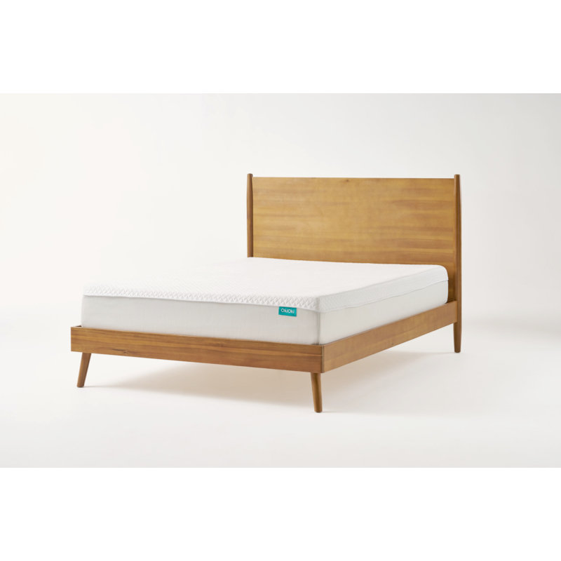 Cohron Acacia Wood Platform Bed with Splayed Legs 1 box incomplete