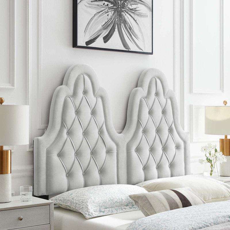 HEADBOARD ONLY  Tufted Performance Velvet Headboard