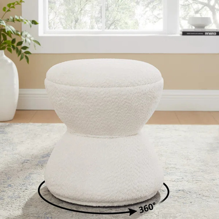 Kadezha Upholstered Swivel Ottoman
