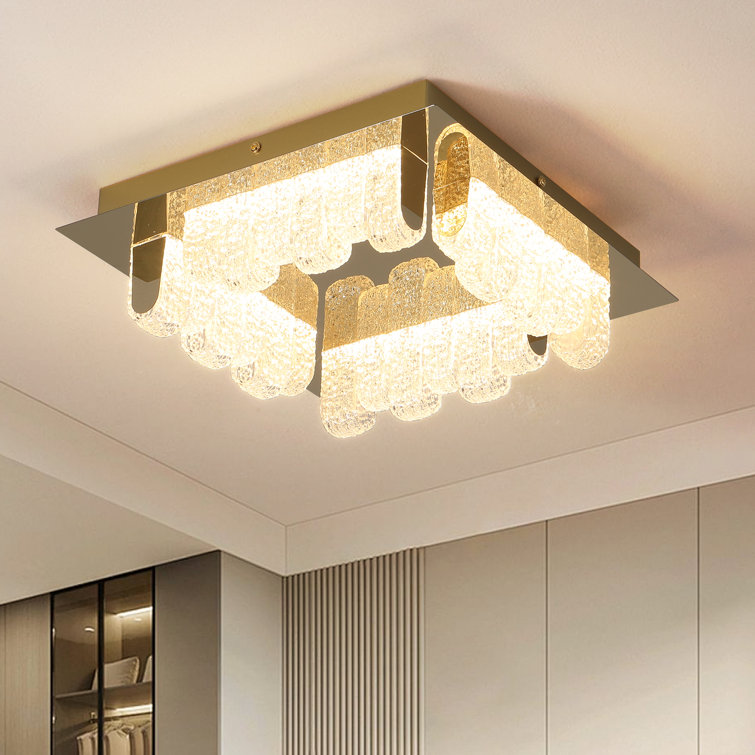 Coan 4 - Light 12.59" LED Acrylic Flush Mount