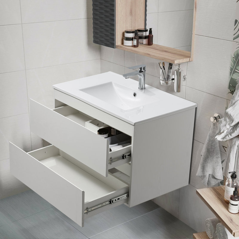 36'' Single Bathroom Vanity With Ceramic Top