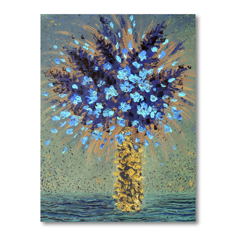 Painting Blue Flowers " Blue Flowers " Painting Print