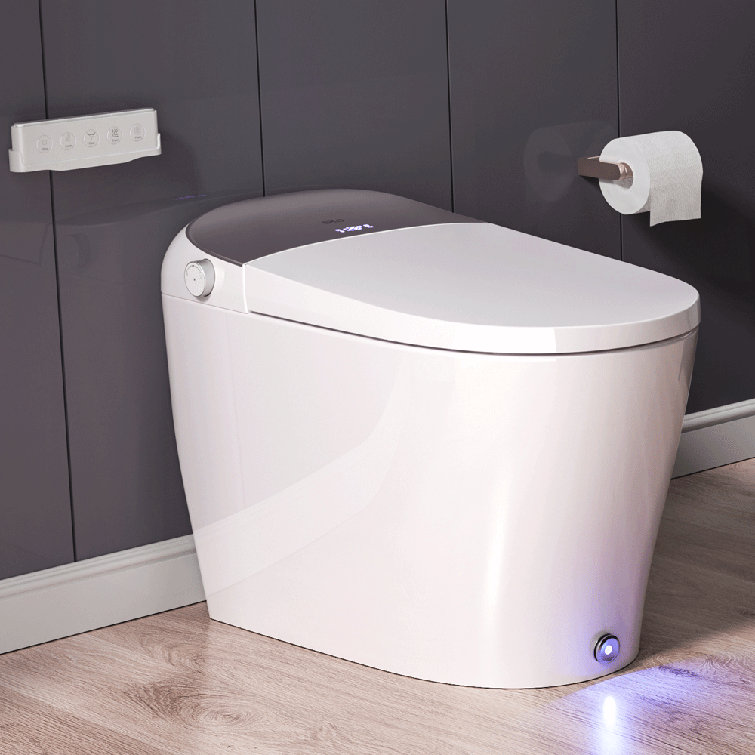( similar ) DP7 Pro Smart Toilet Bidet with Built in Tank, Auto Open/Close, Off-Seat Auto Flush,Foot Kick Flush & Close Lid,Elongated One-Piece Bidet Toilet,Foot Kick Open Seat