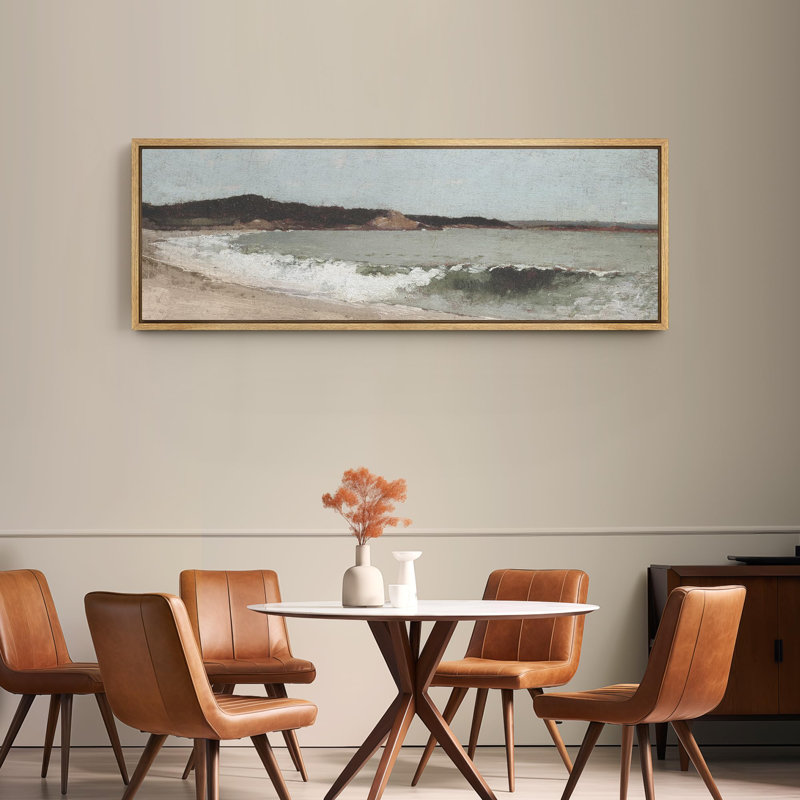 Coastal Beach " Coastal Serenity Beachscape Ocean Modern Art Calm Warm Extra Large Artwork Pictures "