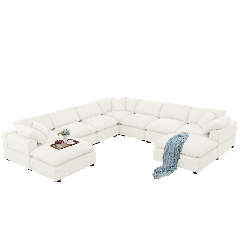 Corto Nine Piece Oversized Reversible Corner Sectional  ( only 1 box ) 