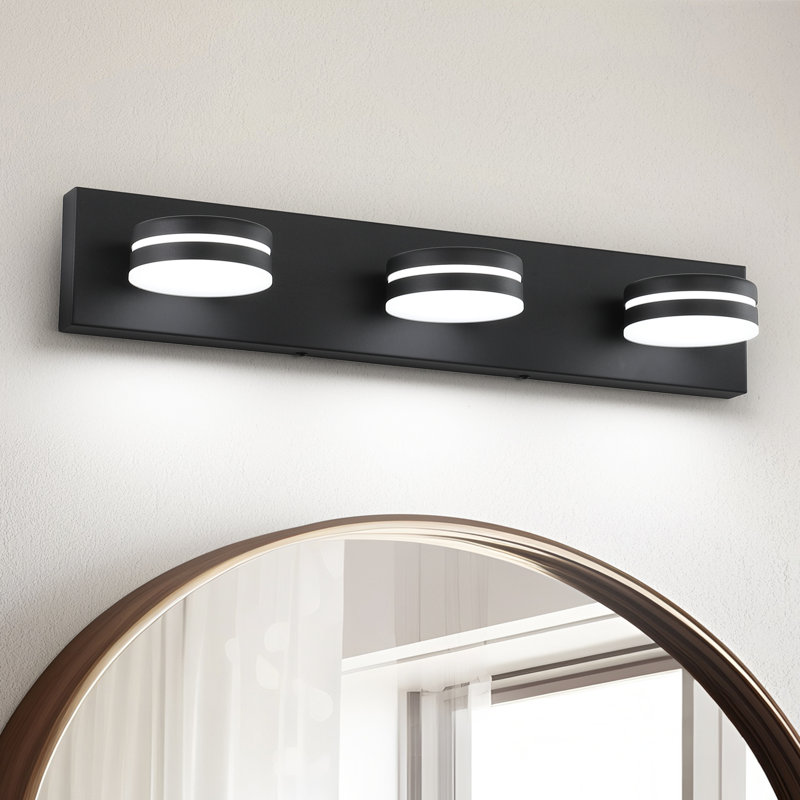 Ravo LED Black Vanity Light High Transmittance and Dimmable 5500K with 270° Rotatable Head