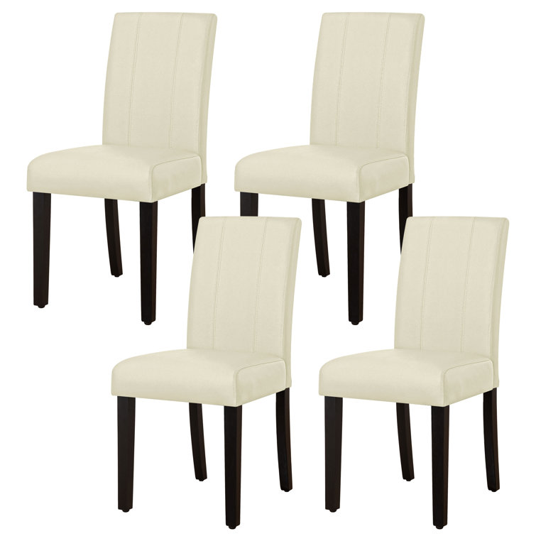 Modern Faux Leather Waterproof Upholstered Dining Chair (Set of 2)