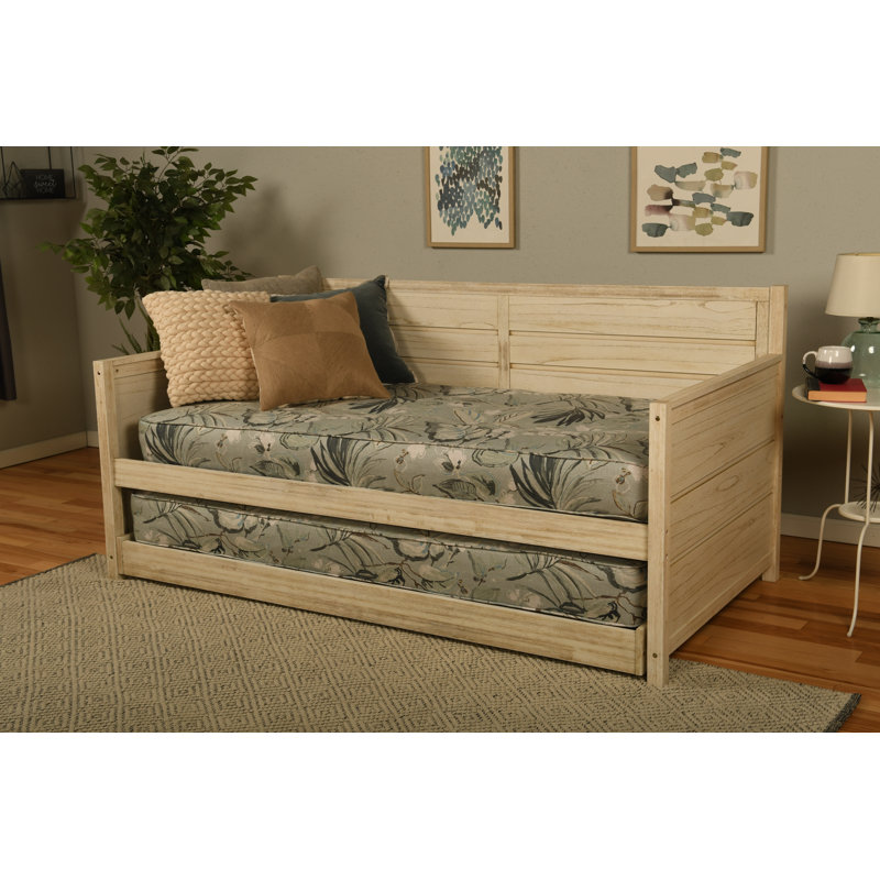 Braunste Twin MDF Wood Daybed with Trundle(Mattresses Included)