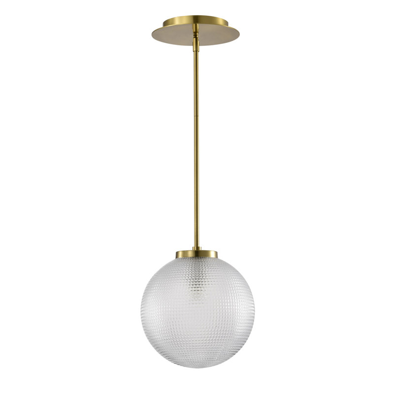 Sokix Frosted Pyramidical Glass Globe Pendant Ceiling Lamp Downrod