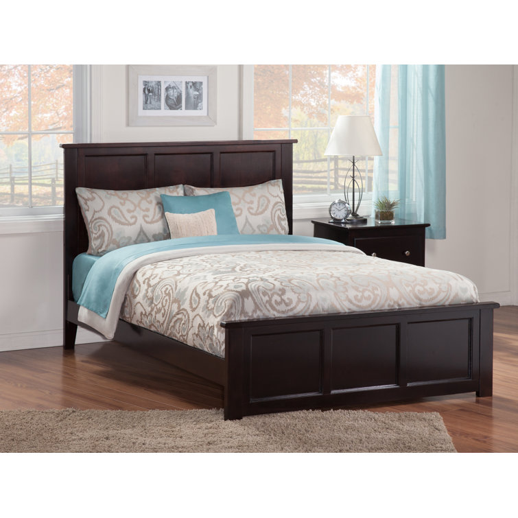 Madison Solid Wood Low Profile Platform Bed with Matching Footboard