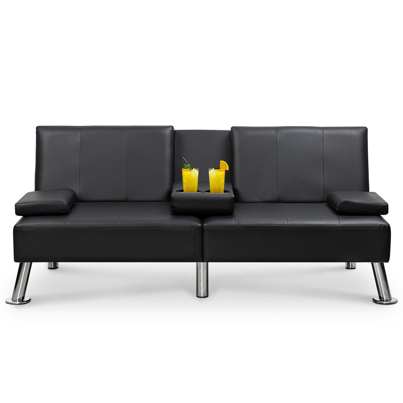 Modern Convertible Futon, Adjustable Folding Sofa Bed