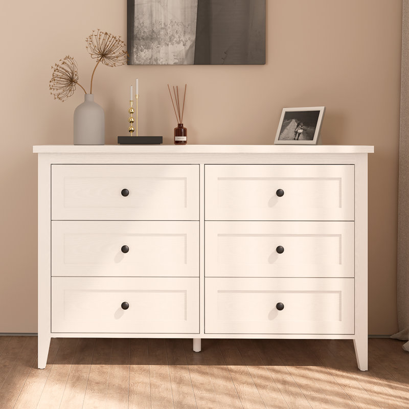 Incomplet,similar)Wilma 6 Drawer Double Dresser For Bedroom