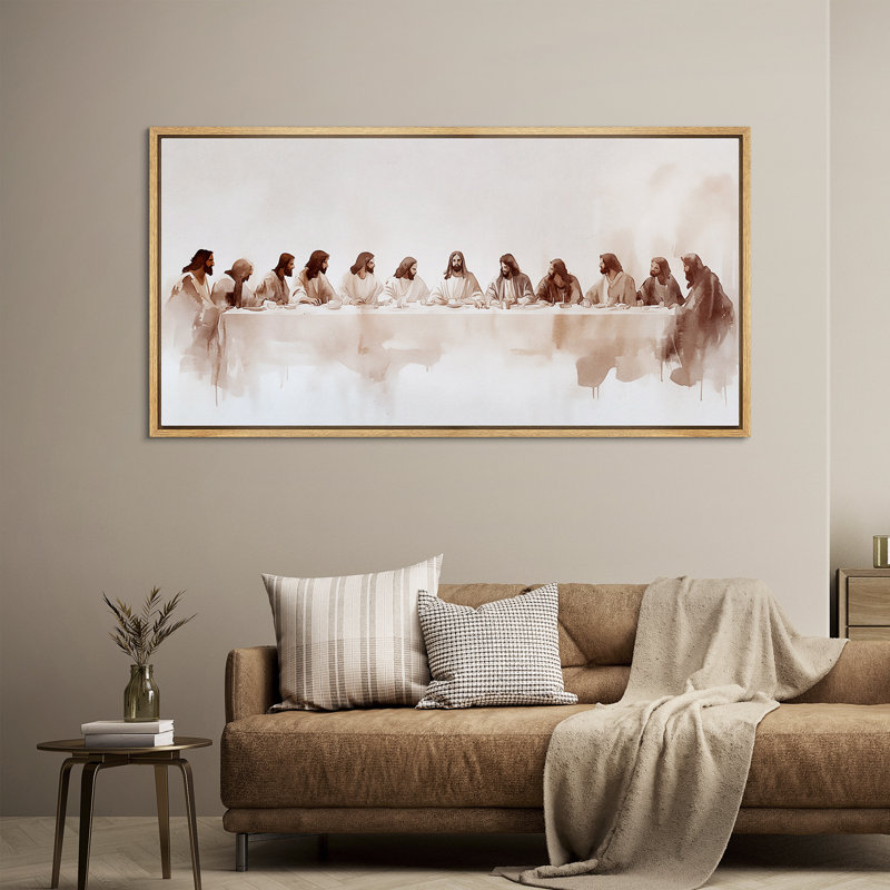 Christianity The Last Supper - Oversized Framed Wall Decorations Canvas Print