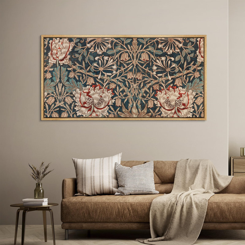 Abstract Botanical "Elegant Victorian Classic Floral Rustic Extra Large Framed Artwork Pictures