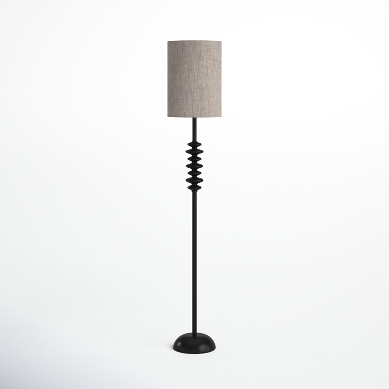 Jamie 68'' Matte Black Traditional Floor Lamp