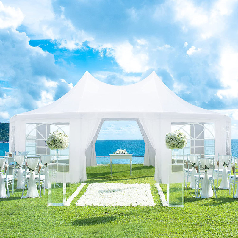 (Box 1/2) Erommy 26 Ft. W x 19 Ft. D Steel Party Tent