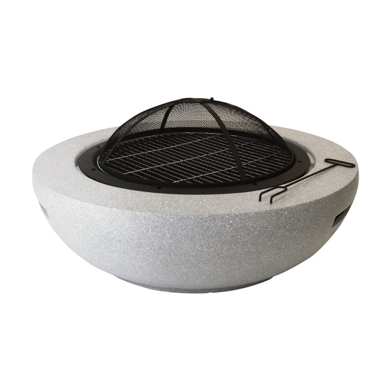 Torres Round Clay Wood Burning Fire Pit