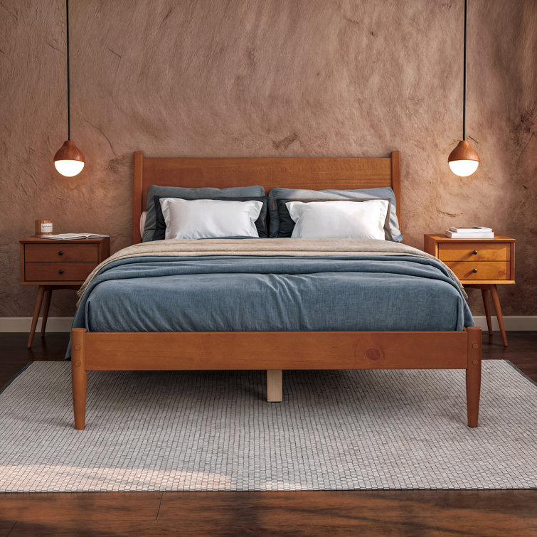 Ashlie Solid Wood Platform Bed *incomplete missing peices/hardware*