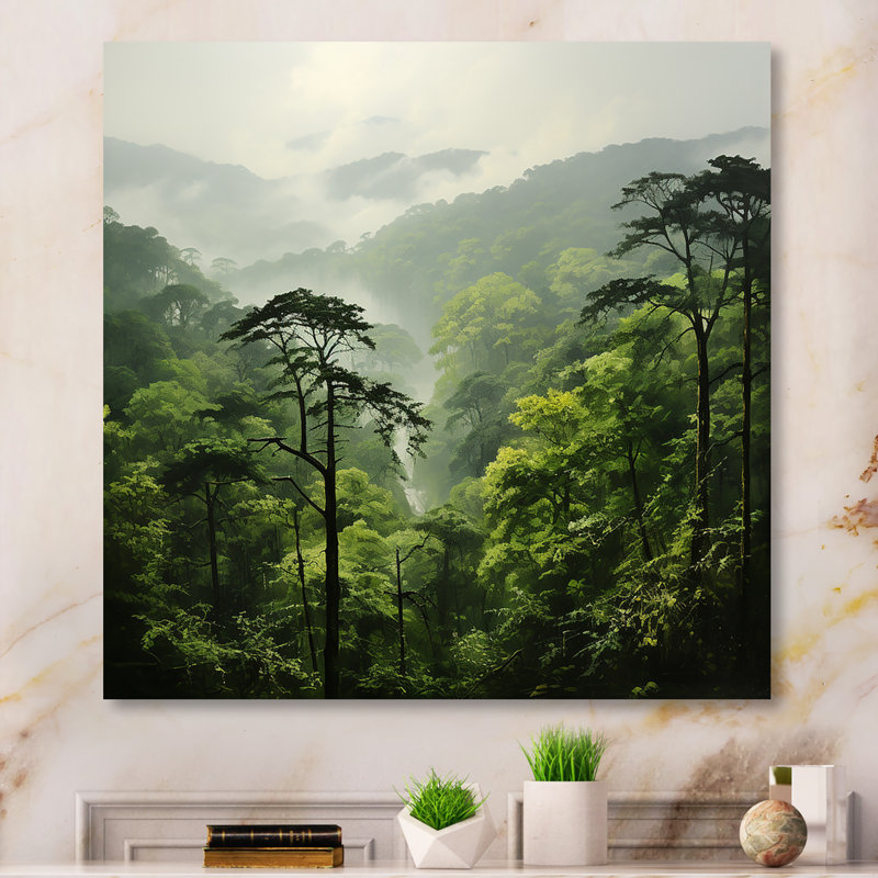Rainforest Jungle Landscape 1 - Jungle Metal Wall Art