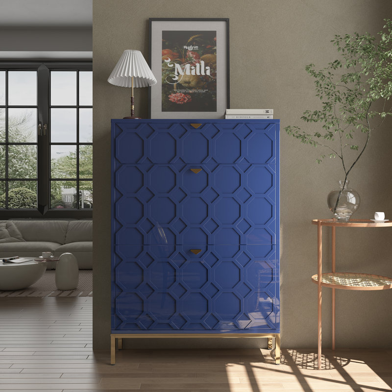 Bailes 16 Pair Shoe Storage Cabinet