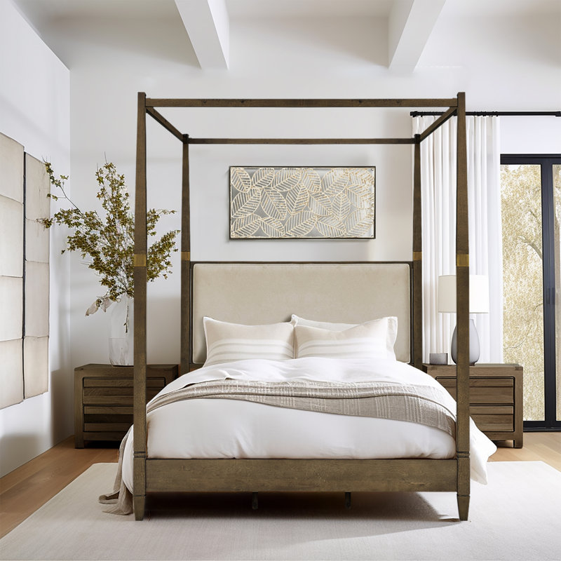 (Incomplete 1 box only) Barnathan Canopy Queen-size Bed
