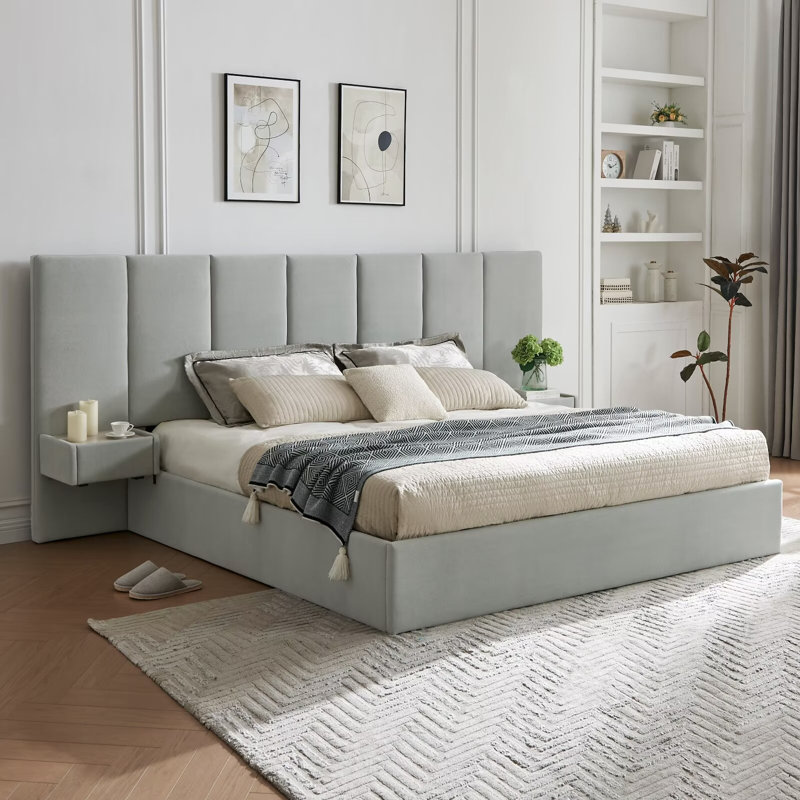 SIMILAR TO STOCK PHOTO NOT COMPLETE Upholstered Lift Storage Bed Frame