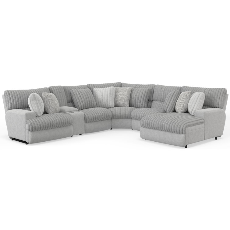 Ziera 6 - Piece Upholstered Power Reclining Sectional