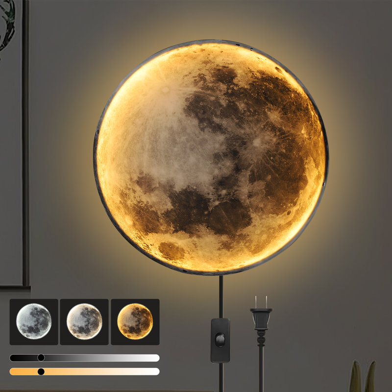 Mahender 1-Light LED Plug-in Flush Mounted Sconce