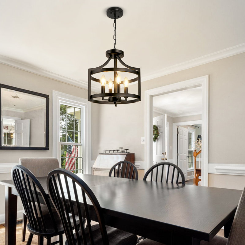 Aonesty 4-Light Lantern Chandelier
