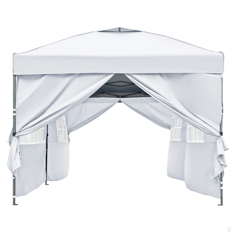 10X20 Pop Up Canopy With Sidewalls, Outdoor Canopy Tent Heavy Duty For Backyard, Wedding Party Tent For Parties With Wheeled Bag